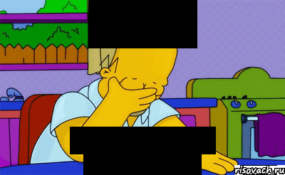 Алёна опять завалила показатели..., Мем Homer simpson facepalm