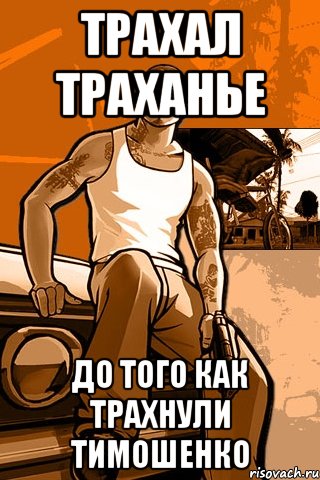 Трахал траханье До того как трахнули Тимошенко, Мем GTA