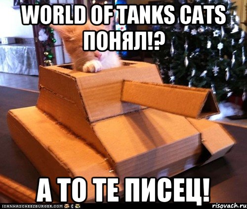 World of tanks Cats понял!? А то те писец!, Мем Котэ танкист