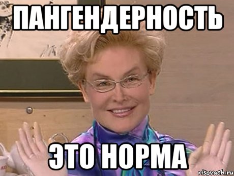 ПАНГЕНДЕРНОСТЬ ЭТО НОРМА, Мем Елена Малышева