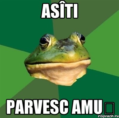 asîti parvesc amuș, Мем  Мерзкая жаба