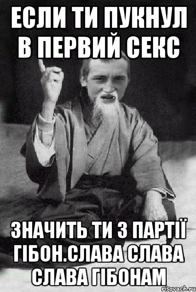 Если ти пукнул в первий секс Значить ти з Партії гібон.СЛАВА СЛАВА СЛАВА ГІБОНАМ, Мем Мудрий паца