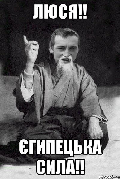 ЛЮСЯ!! ЄГИПЕЦЬКА СИЛА!!, Мем Мудрий паца