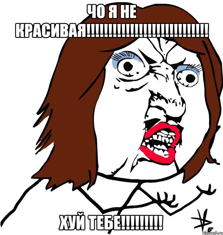 чо я не красивая!!!!!!!!!!!!!!!!!!!!!!!!!!!! хуй тебе!!!!!!!!!, Мем Ну почему (девушка)