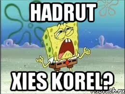 HADRUT XIES KOREL?, Мем Спанч Боб плачет