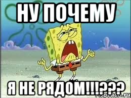 Ну почему Я не рядом!!!???, Мем Спанч Боб плачет