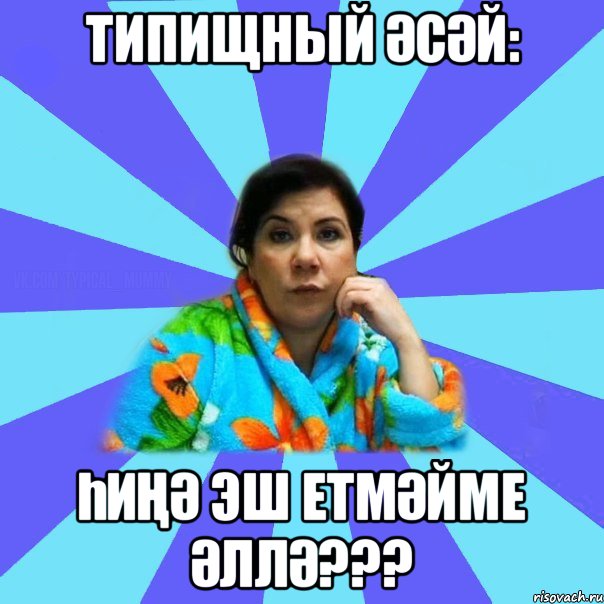 Типищный әсәй: һиңә эш етмәйме әллә???, Мем типичная мама