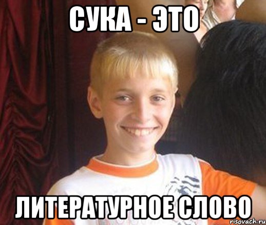 Сука - это литературное слово