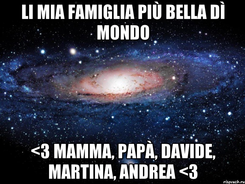 Li mia famiglia più bella dì mondo <3 mamma, papà, Davide, Martina, Andrea <3, Мем Вселенная