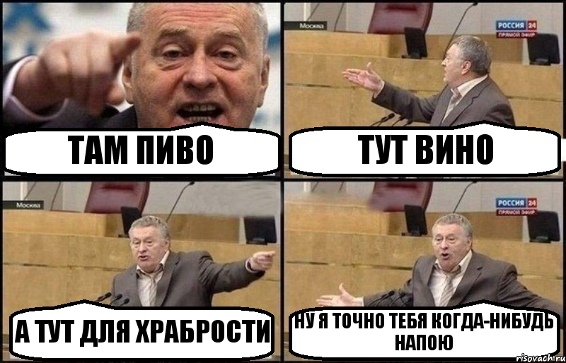 ТАМ ПИВО ТУТ ВИНО А ТУТ ДЛЯ ХРАБРОСТИ НУ Я ТОЧНО ТЕБЯ КОГДА-НИБУДЬ НАПОЮ, Комикс Жириновский