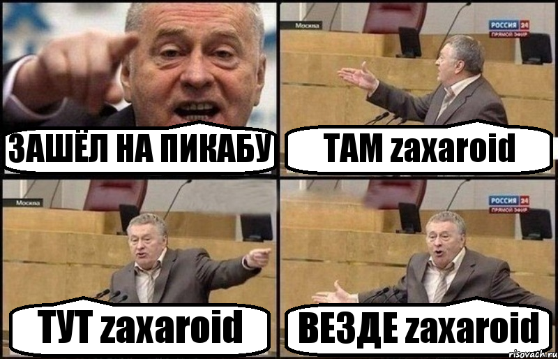 ЗАШЁЛ НА ПИКАБУ ТАМ zaxaroid ТУТ zaxaroid ВЕЗДЕ zaxaroid, Комикс Жириновский