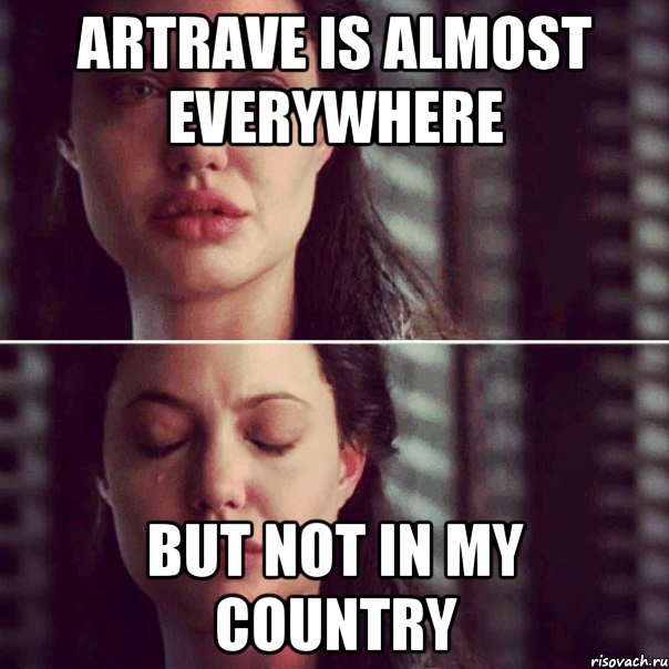 ARTRAVE is almost everywhere but not in my country, Комикс Анджелина Джоли плачет