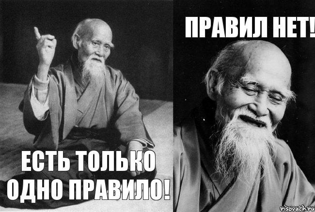 Здесь правят. Нет правил. Одно правило никаких правил. Нет никаких правил. Правил нет. Есть.