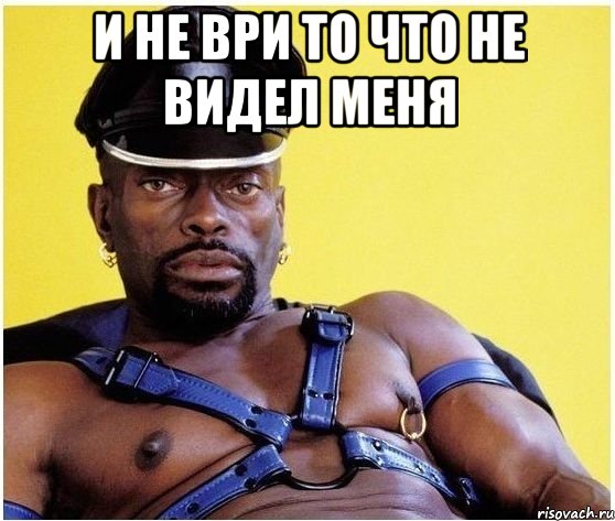 И не ври то что не видел меня , Мем Черный властелин