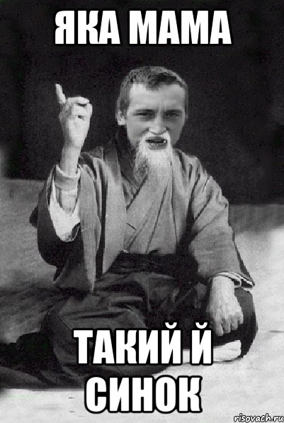 яка мама такий й синок, Мем Мудрий паца