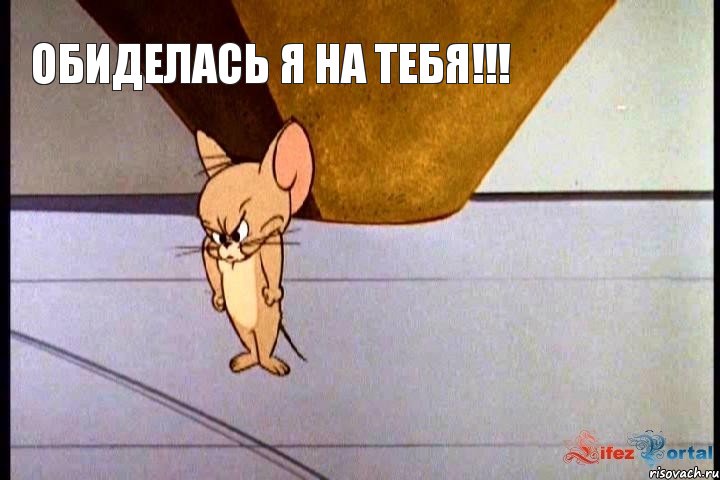 Обиделась я на тебя!!!