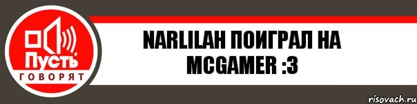 Narlilah поиграл на MCgamer :3, Комикс   пусть говорят