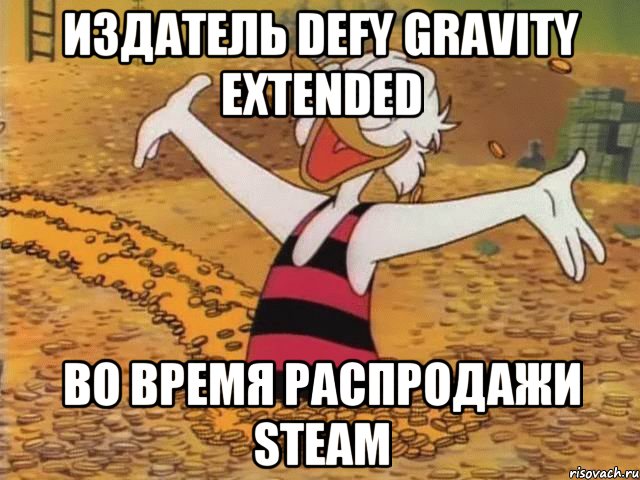 Издатель Defy Gravity Extended во время распродажи Steam