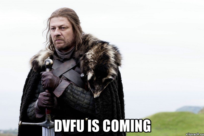  DVFU is coming, Мем старк