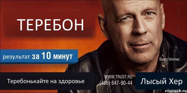 ТЕРЕБОН результат Теребонькайте на здоровье Лысый Хер, Комикс Trust