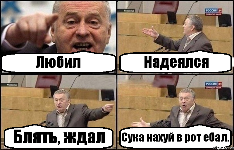 Любил Надеялся Блять, ждал Сука нахуй в рот ебал., Комикс Жириновский