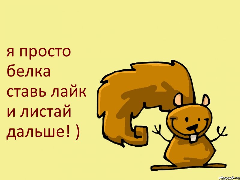 я просто белка ставь лайк и листай дальше! ), Комикс  белка