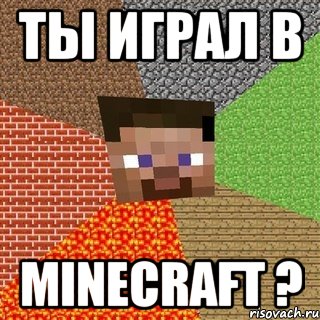 Ты играл в Minecraft ?, Мем Миникрафтер