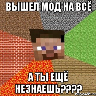 вышел мод на всё а ты ещё незнаешь????, Мем Миникрафтер