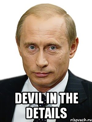  Devil in the Details, Мем Путин