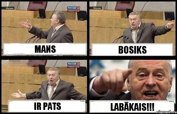 MANS BOSIKS IR PATS LABĀKAIS!!!, Комикс с Жириновским