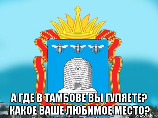  А где в тамбове вы гуляете? Какое ваше любимое место?, Мем Типичный Тамбов