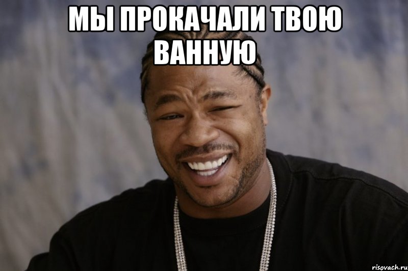 Мы прокачали твою ванную , Мем Xzibit