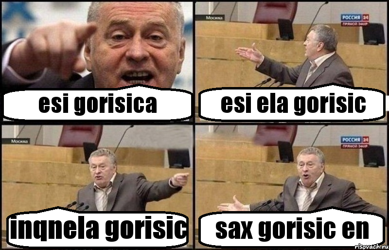 esi gorisica esi ela gorisic inqnela gorisic sax gorisic en, Комикс Жириновский