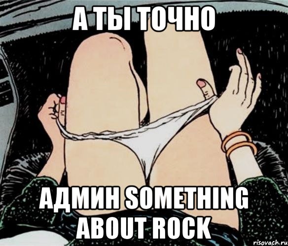 А ты точно админ Something About Rock, Мем А ты точно