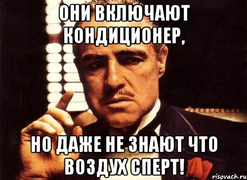 Они включают кондиционер, но даже не знают что воздух сперт!, Мем крестный отец