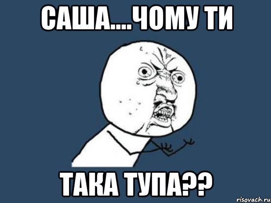 Саша....чому ти така тупа??, Мем Ну почему