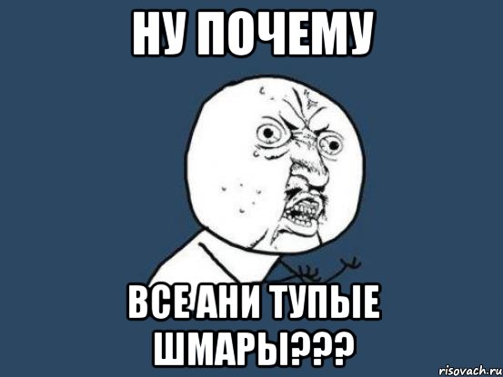 Ну почему Все Ани тупые шмары???, Мем Ну почему