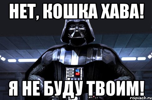 Нет, кошка Хава! Я не буду твоим!, Мем Дарт Вейдер