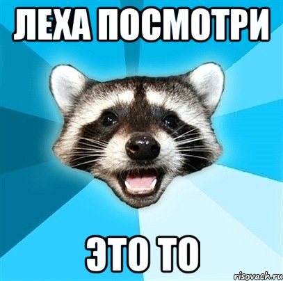 леха посмотри это то