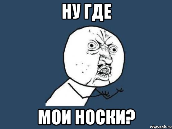 Ну где Мои носки?, Мем Ну почему