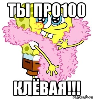 ты про100 клёвая!!!, Мем Спанч боб