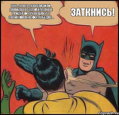 Ооо.. опять повылазили. дважды в год как полные придурки оповещают о своих маленьких победах... Заткнись!, Комикс   Бетмен и Робин