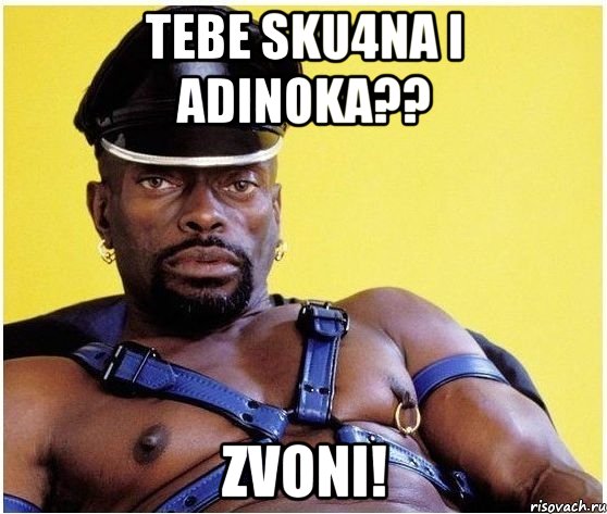 tebe sku4na i adinoka?? zvoni!, Мем Черный властелин