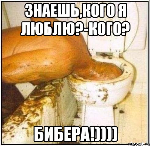 Знаешь,кого я люблю?-Кого? Бибера!)))), Мем Дайвер