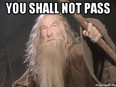 you shall not pass , Мем Гендальф - Ты не пройдешь