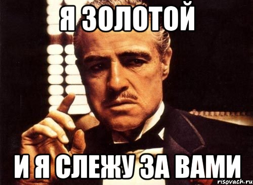 Ты любишь золото а я по городу. Я Слежу за вами. Я золото. Я Слежу за тобой крестный отец. Мем рад за вас.