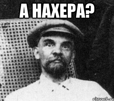 А нахера? , Мем   Ленин удивлен