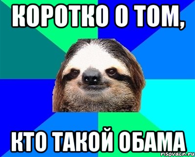 Коротко о том, кто такой Обама