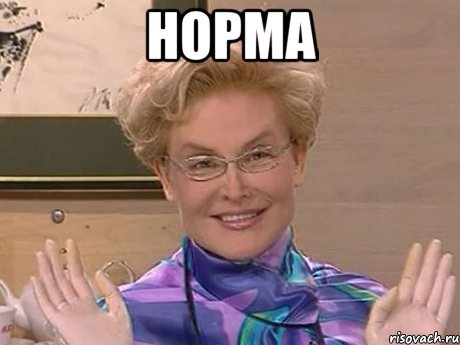 норма , Мем Елена Малышева