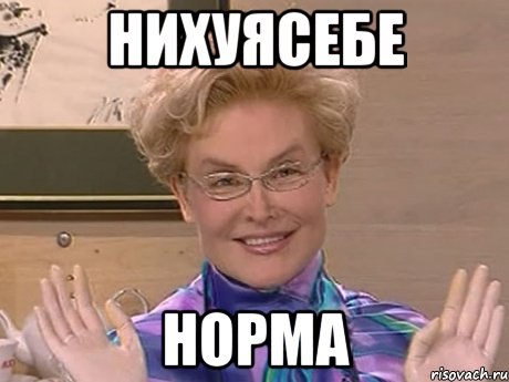 НИХУЯСЕБЕ НОРМА, Мем Елена Малышева